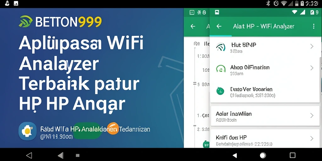 Tampilan utama BETON999 yang menampilkan analisis jaringan WiFi.