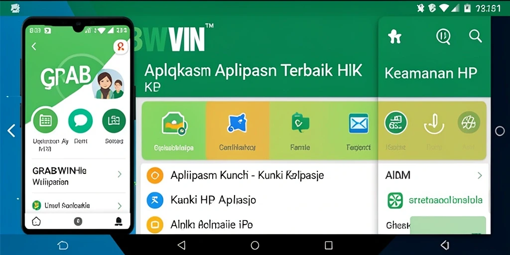 Tampilan antarmuka aplikasi GRABWIN untuk Kunci Aplikasi yang mudah digunakan.
