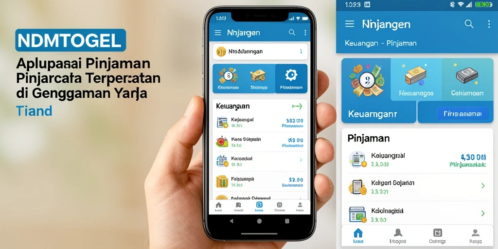 Antarmuka aplikasi NDMTOGEL yang sederhana dan mudah digunakan.