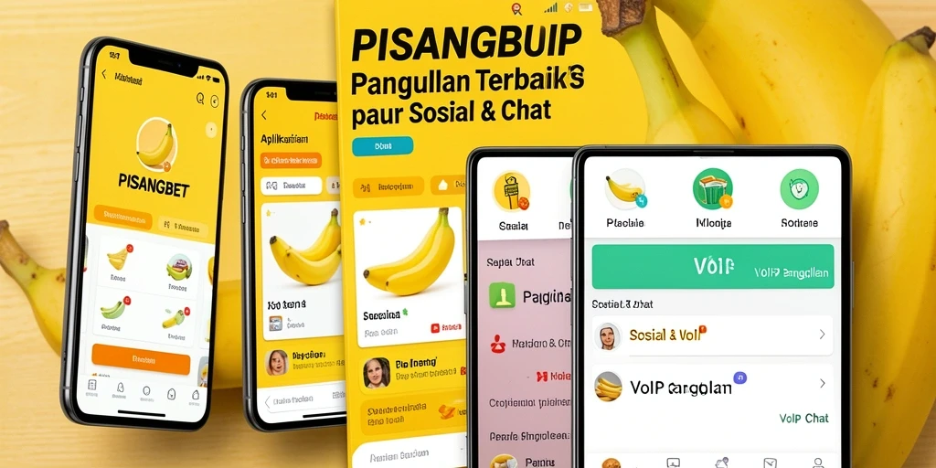 Antarmuka aplikasi PISANGBET untuk VoIP Panggilan yang menarik dan fungsional.