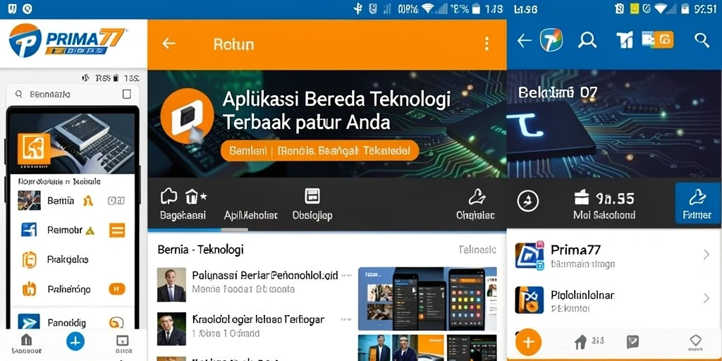 Tampilan antarmuka PRIMA77 yang modern dan fungsional.