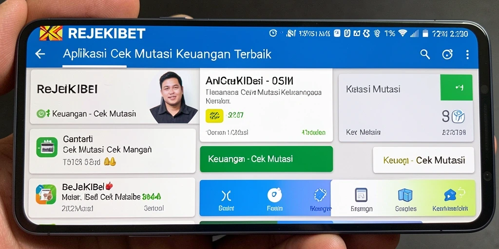 Tampilan antarmuka REJEKIBET untuk cek mutasi keuangan.