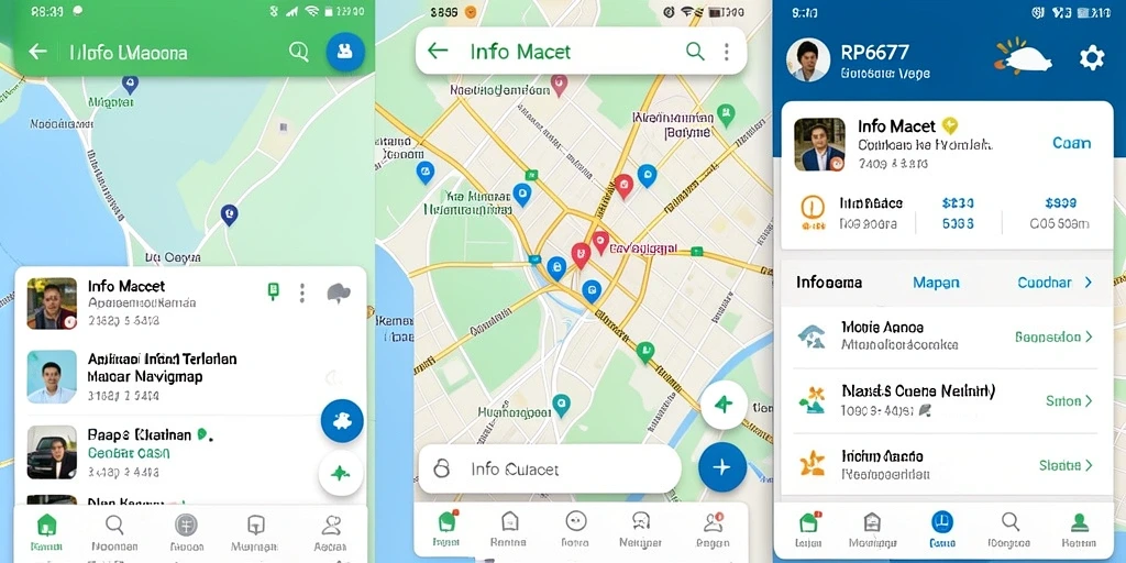 Antarmuka RP6677 yang informatif tentang kemacetan jalan.