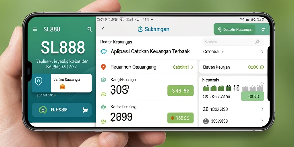 Tampilan antarmuka SL888 yang sederhana namun informatif untuk Catatan Keuangan.