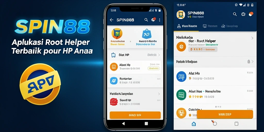 Tampilan antarmuka pengguna SPIN88 yang sederhana dan efektif untuk Root Helper.