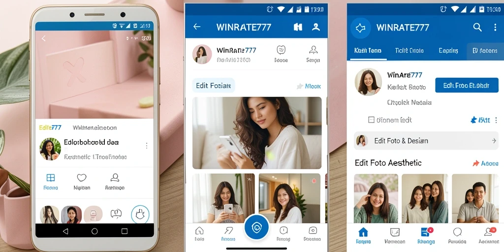 Antarmuka aplikasi WINRATE777 yang menarik dan mudah digunakan.